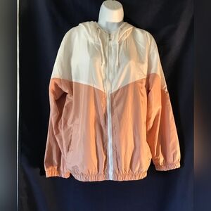 Peach and White Women's Utility Jacket